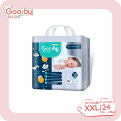 Bỉm quần ban đêm Gooby Premium XXL 24 miếng