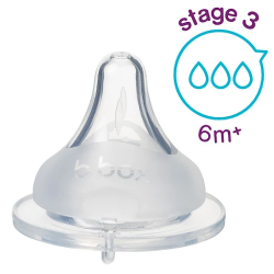 Bbox - Teal Stage 3 Núm ti thay thế bình sữa B.Box cho bé (6 tháng trở lên)