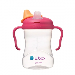 Bbox - Bình nước vòi silicone cho bé 450ml màu hồng