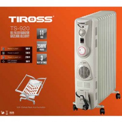 Máy sưởi ấm Tiross TS-920,11 thanh, 2500W