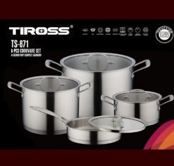 Bộ Nồi Nấu Tiross 8 Phần S/S  (TS-871)