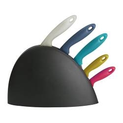 Dao bộ 5 chiếc + block Ikea ( Knife block with 5 knives )