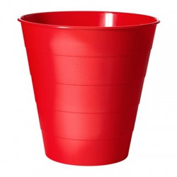 Thùng rác IKea - FNISS (Wastepaper basket) màu đỏ