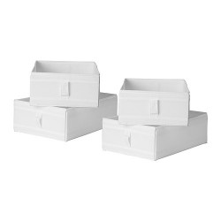 Hộp chia ngăn tủ 4 packs IKea - SKUBB (Box)